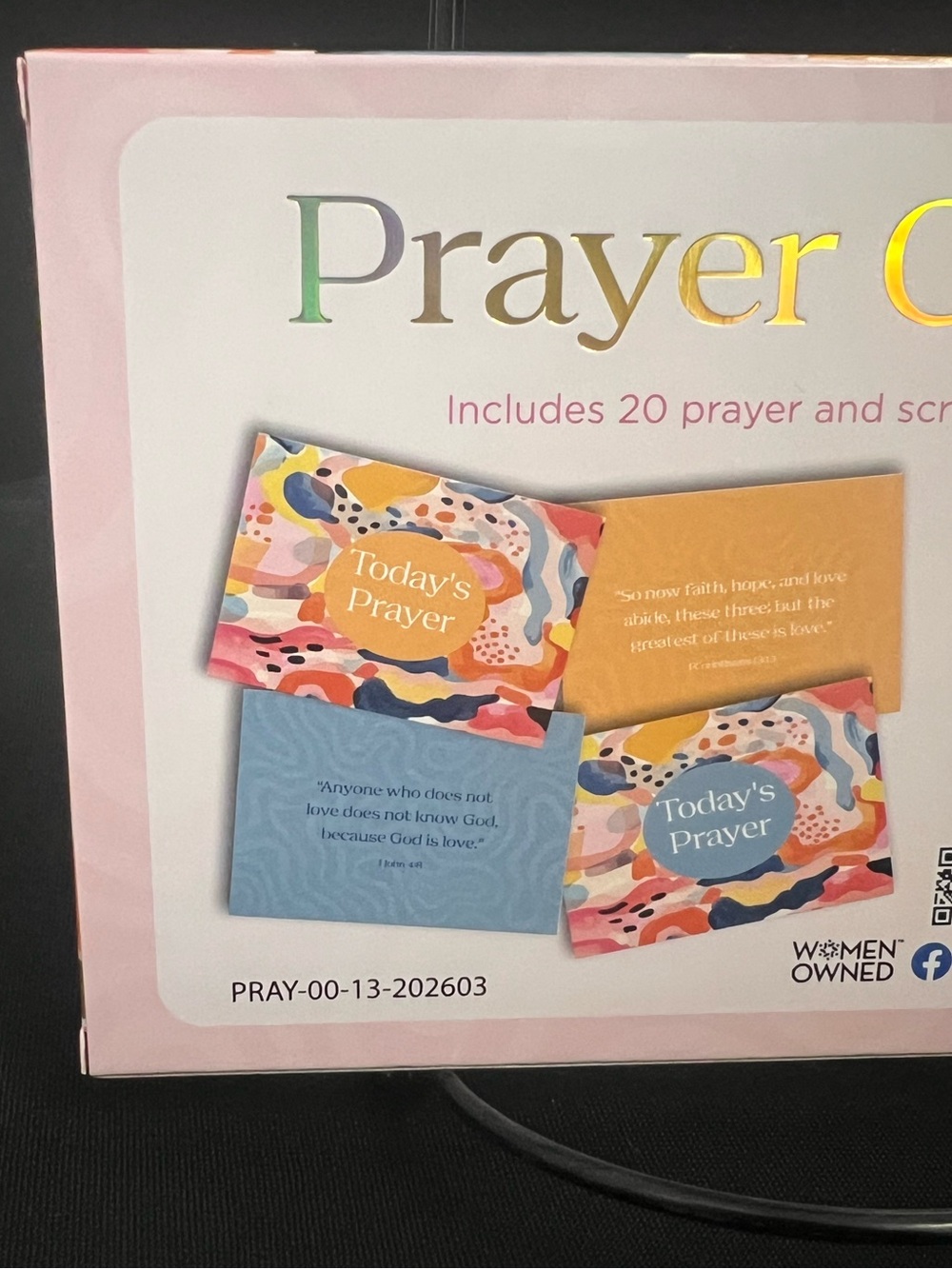 Watercolor Prayer/Scripture Cards - Pink & Multicolor - Picture 2 of 2